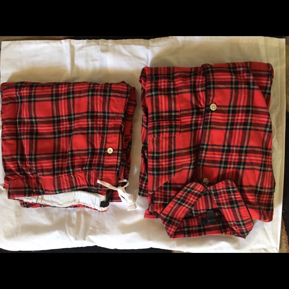 J crew plaid pajamas